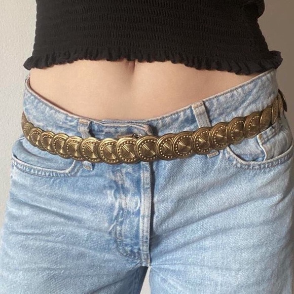 Vintage Accessories - 90s Elastic Coin Belt